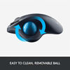 Picture of Logitech M570 Wireless Trackball Mouse - Ergonomic Design with Sculpted Right-Hand Shape, Compatible with Apple Mac and Microsoft Windows Computers, USB Unifying Receiver, Dark Gray