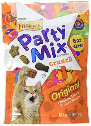 Picture of Friskies Original Crunch Party Mix Cat Treats, 6 Oz., Package may vary