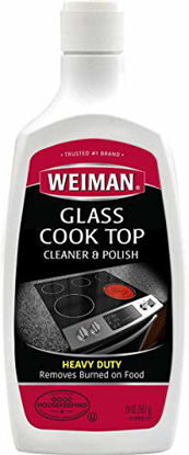 Picture of Weiman Glass Cooktop Heavy Duty Cleaner and Polish - 20 Ounce - Non-Abrasive No Scratch Induction Glass Ceramic Stove Top Cleaner and Polish