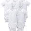 Picture of Gerber Baby 5-Pack Solid Onesies Bodysuits, White, 0-3 Months