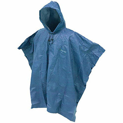 Picture of FROGG TOGGS Men's Ultra-Lite2 Waterproof Breathable Poncho, Blue, One Size