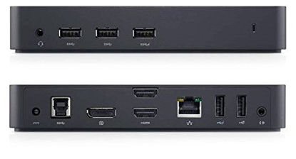 Picture of Dell USB 3.0 Ultra HD/4K Triple Display Docking Station (D3100), Black