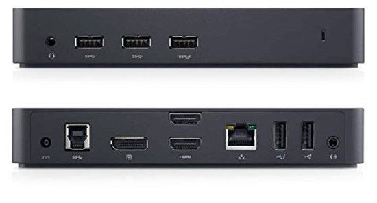 Picture of Dell USB 3.0 Ultra HD/4K Triple Display Docking Station (D3100), Black