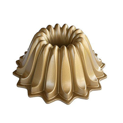 Picture of Nordic Ware Lotus Bundt Pan Gold, 5 Cup Capacity