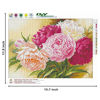 Picture of DIY 5D Round Diamond Painting Kits for Adults Paiting by Number Kit, Full Drill Peony Flowers Rhinestone Embroidery Cross Stitch Supply Arts Craft Canvas Wall Decor 30x40cm