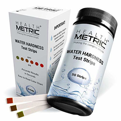 Picture of Pro Water Hardness Test Kit - Quick and Easy Hard Water Test Strips for Water Softener Dishwasher Well Spa and Pool Water | 50 Tester Strips at 0-425 ppm | Calcium and Magnesium Total Hardness