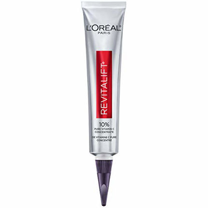 Picture of LOreal Paris Skincare Revitalift Derm Intensives 10% Pure Vitamin C Serum for Radiant & Brighter Skin, Vitamin C Cream, Evens Tone, Visibly Brightens Dark Spots and Reduces Wrinkles, 1 fl. Oz