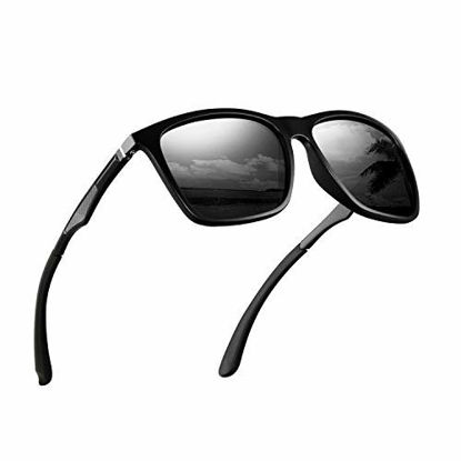 Picture of Polarized Sunglasses for Men Aluminum Mens Sunglasses Driving Rectangular Sun Glasses For Men/Women.