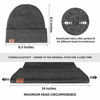Picture of OZERO Winter Beanie Daily Hat Warm Polar Fleece Ski Stocking Skull Cap for Men and Women Gray