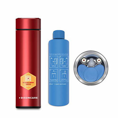 Picture of Dison Insulin Cooler Travel Case Portable Insulin Cooler Bag Bottle Keep Insulin at 2-8 Degree Diabetes Insulin Cooler case 3 9 Inch Red