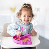 Picture of Bumkins Sleeved Bib/Baby Bib/Toddler Bib/Smock, Waterproof, Washable, Stain and Odor Resistant, 6-24 Months - Rainbows
