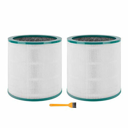 Picture of Colorfullife 2 Pack TP02, TP03 Replacement Air Purifier Filter for Dyson Tower Purifier Pure Cool Link TP02, TP03, Compare to Part 968126-03