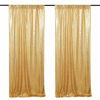 Picture of Gold Sequin Backdrop Curtain Panels Stage 2 Pieces 2FTx8FT Wedding Party Background Drapes