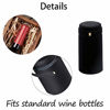 Picture of BGMAXimum PVC heat shrink capsules 120 count 3 colors wine shrink wrap wine bottle corks capsules for professional, wine cellars and home use - black, red, gold