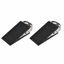 Picture of JQK Heavy Duty Door Stopper Rubber Wedge, 304 Stainless Steel Security Door Stops Works On All Floor Types, Brushed(2 Pack), DSB6-BN-P2