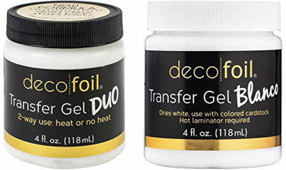 Picture of Thermoweb Deco Foil 2020 Transfer Gel - Clear Transfer Gel Duo and White Transfer Gel Blanco - 2 Jars (1)