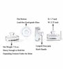 Picture of Jillmo Easy Fermentation Kit for Wide Mouth Mason Jars - 4 Airlocks, 4 Glass Weights, 6 Silicone Grommets, 4 Stainless Steel Fermenting Lids with Gaskets (Jars Not Included)