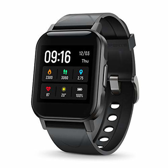 GetUSCart- SoundPEATS Smart Watch Fitness Tracker with All Day Heart Rate  Monitor Sleep Quality Tracker IP68 Waterproof 1.4 Large Touch Screen Call  & Message Reminder 12 Sports Modes for iPhone Android Phones