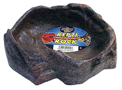 Picture of Zoo Med Reptile Rock Water Dish, Large