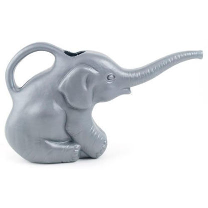 Picture of Union 63182 Elephant Watering Can, 2 Quarts, 0.5 Gallons, Gray, Novelty Indoor Watering Can