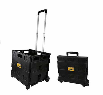 Picture of Olympia Tools 85-010 Grand Pack-N-Roll Portable Tools Carrier with Telescopic Handle, 80 Lb. Load Capacity, Black