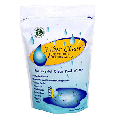 Picture of Fiber Clear 4009DC Cellulose Filter Media D.E. Alternative for Swimming Pools, 9-Ounce