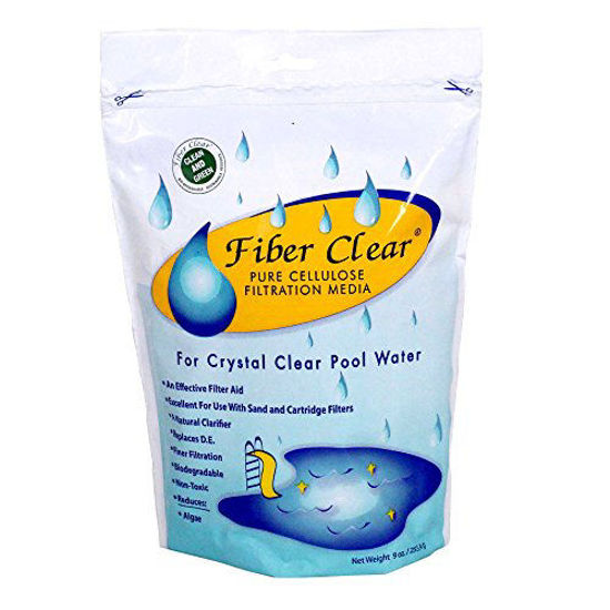 Picture of Fiber Clear 4009DC Cellulose Filter Media D.E. Alternative for Swimming Pools, 9-Ounce