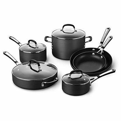 Picture of Calphalon Simply Pots and Pans Set, 10 Piece Cookware Set, Nonstick