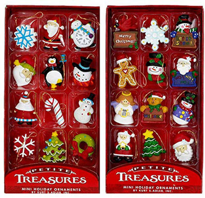 Picture of Kurt Adler Petite Treasures 12-Piece Miniature Ornaments Set, 2 Pack