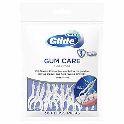 Picture of Oral-B Glide Gum Care Floss Picks, 30 Count (Pack of 1)