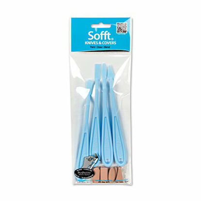 Picture of Sofft Tool 65100 Mixed Pack of Palette Knives and Covers for PanPastel Artist Painting Pastels