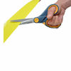 Picture of Westcott 8" Straight Titanium Bonded Non-Stick Scissors with Adjustable Glide Feature (14849), Grey/Yellow