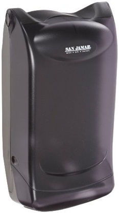 Picture of San Jamar H5001 Venue Countertop Fullfold Classic Napkin Dispenser, 550 Capacity, 8" Width x 7-1/4" Height x 15-3/4" Depth, Black Pearl
