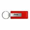 Picture of Jeep Wrangler Red Leather Car Key Chain, Official Licensed