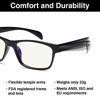 Picture of GAMMA RAY 003 UV Glare Protection Amber Tinted Computer Readers Glasses Anti Harmful Blue Rays in Shatterproof Memory Flex Frame - +0.00 Magnification
