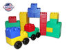 Picture of 40pc Jumbo Blocks - Big City Playset with Wheels