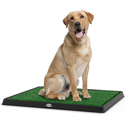 Picture of PETMAKERThe Indoor Restroom Puppy Potty Trainer for Pets, Medium, Green (80-ST2025)