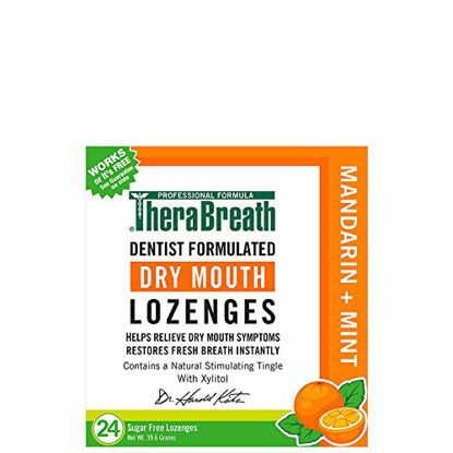 Picture of TheraBreath Dry Mouth Lozenges, Mandarin Mint Flavor, 24 Lozenges