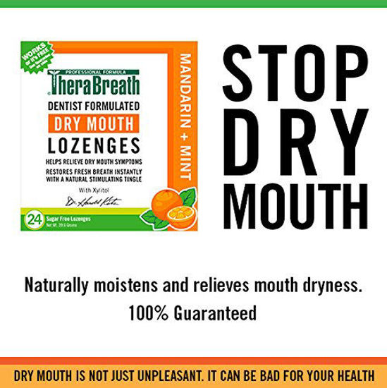 GetUSCart TheraBreath Dry Mouth Lozenges, Mandarin Mint Flavor, 24