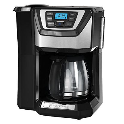 Picture of BLACK+DECKER 12-Cup Mill and Brew Coffeemaker, Black, CM5000B