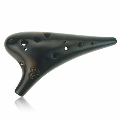 Picture of "Forest Whisper" 12 Hole Ocarina Classic Straw fire Masterpiece Collectible,Alto C Ceramic Ocarina,Highly Recommended By Shop Owner of OcarinaWind Music Instrument Gift Idea