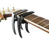 Picture of Nordic Essentials Aluminum Metal Universal Guitar Capo, 1.2 oz (2 Pack) - Black and Silver
