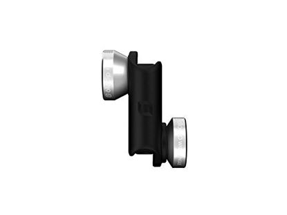 Picture of olloclip 4-IN-1 Lens for iPhone 6/6s and 6/6s Plus Silver Lens/Black Clip (Wide-Angle, Fisheye and Macro Lens)