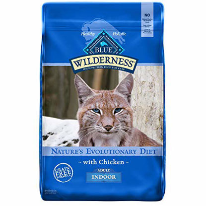 Picture of Blue Buffalo Wilderness High Protein Grain Free, Natural Adult Indoor Dry Cat Food, Chicken 11-lb