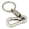 Picture of Maycom Retro Style Simple Strong Carabiner Shape Keychain Key Chain Ring Keyring Keyfob Key Holder (Matte Silver)