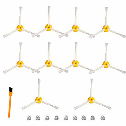 Picture of Hongfa 650 3-Armed Side Brush for i-Robot Roomba, 10 Pieces Replacement Accessories Parts for Roomba 650 690 550 760 780 (500 600 700 Series) Vacuum