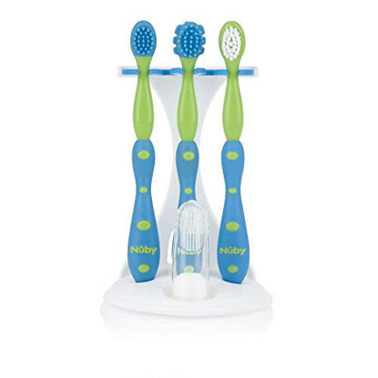 Picture of Nuby 4 Stage Oral Care Set System (Colors May Vary)