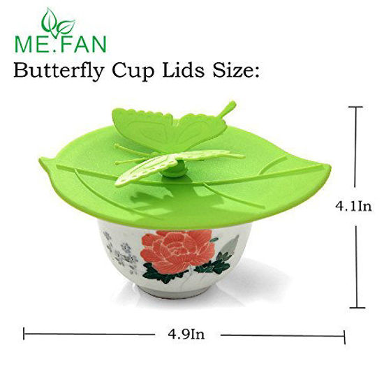 GetUSCart Silicone Cup Lids Creative Butterfly Mug Cover From ME.FAN