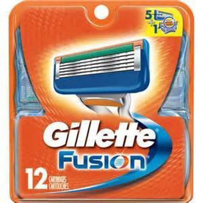 Picture of Gillette Fusion Manual Men's Razor Blade Refills 12 Count Sold by HERO24HOUR Thank You