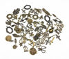 Picture of Yueton 100 Gram (Approx 70pcs) Assorted Antique Charms Pendant for Crafting, Jewelry Making Accessory (Bronze)